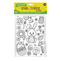 Papier-Tischdecke Ostern zum Ausmalen - Kreativer Malspaß für Kinder