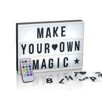 LED Leuchtkasten mit Farbwechsel - 173 Buchstaben mit Sonderzeichen und Symbole