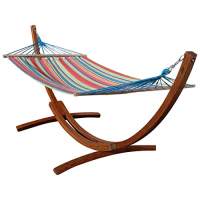 Hängematte mit Gestell aus Holz